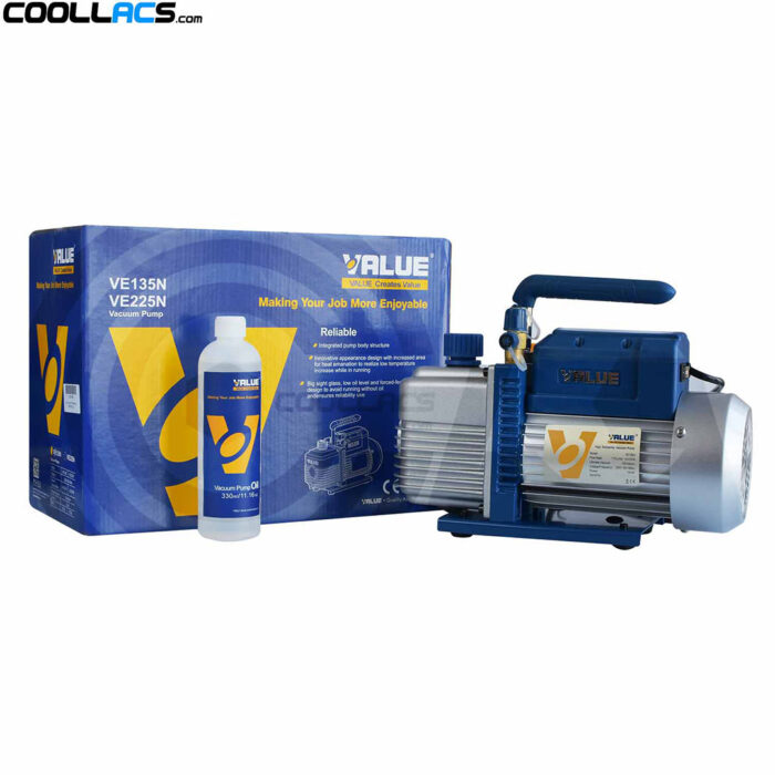 VALUE VE135N Single Stage Vacuum Pump 1/3 HP VALUE VE135N Single Stage Vacuum Pump 1/3 HP